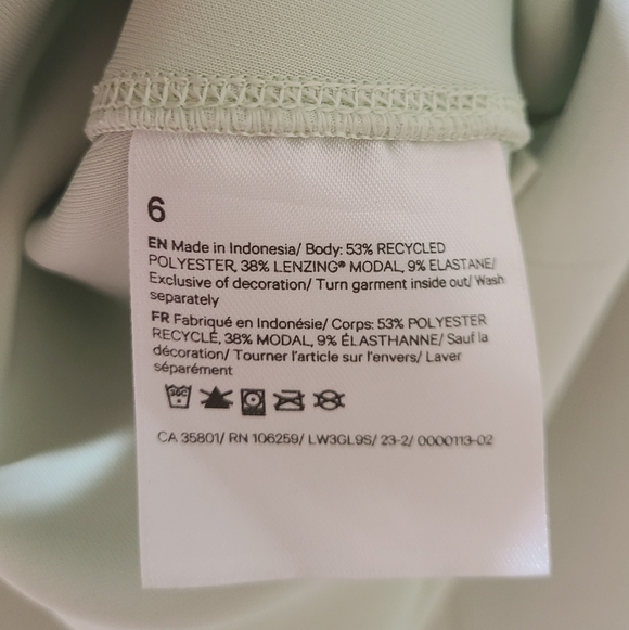 Lululemon Softstreme Perfectly Oversized Cropped Crew Top Kohlrabi Green Sz 6 - Picture 8 of 9